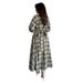 Long-Sleeve Wrap Belt Dress – Minimalist Round Neck Shift Dress With Side Pockets (Olive Green & Navy)_ecoleips.com