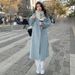 Korean-Style Oversized Trench Coat – Double-Breasted Wool Blend Coat For Petite Women (M-XXXL, 5 Trendy Colors, Office & Campus Chic)_ecoleips.com