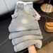 Women's Clothing Women's High-Waisted Slimming Patchwork Distressed Jeans Light Blue Loose Wide Leg Trousers Retro Style Clothing For Spring Autumn_ecoleips.com
