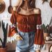 Women's Clothing Off-Shoulder Lace Trim Blouse – Elegant Long Sleeve Bardot Top For Women (S-XL)_ecoleips.com