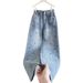 Women's Polka Dot Rhinestone Wide Leg Jeans, High Waist Loose Fit Denim Pants, Vintage Washed Casual Trousers For Daily Streetwear, Trendy Sparkly Dot_ecoleips.com