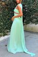 Women's Clothing Fashion Tube Top Pleated Dress Ribbon Slit Slim Fit Female_ecoleips.com