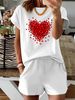 Women’s 2 Piece Outfit Set – Oversized Graphic T-Shirt And Biker Shorts Matching Set, Casual Summer Lounge Tracksuit For Daily Wear-321_ecoleips.com