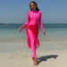 Women's Clothing Middle East Style Long Sleeve Women's Swimsuit Beachwear Sunscreen Body Concealing Three Piece Set For Swimming And Water Sports_ecoleips.com