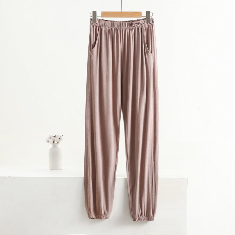 Big Size Sleepwear Women's Cotton Pajama Pants For Women Modal Thin Loose Home Wear Bottoms Spring Summer Pijama Pants_ecoleips.com