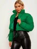 Women’s Puffer Jacket – Thicken Winter Coat, Lightweight Quilted, Stand Collar (Oversized, Stylish, Fast Fashion, S-L, Multi-Color)_ecoleips.com