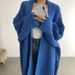 K Long Cardigan Pure Color European And American Style Women's Sweater Fashion Women's Clothing._ecoleips.com