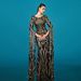 European And American Women's New High End Long Sleeved Round Neck Slim Hip Wrapped Sequined Banquet Fishtail Evening Dress_ecoleips.com