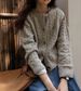 Women's Chunky Knit Cardigan With Cable Stitch - Oversized Cropped Sweater In Soft Colors (Pink, Yellow, Beige, Mint) - Casual Boho Style_ecoleips.com