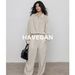 Tencel Linen Long-sleeved Shirt Women's Old Money Style Temperament Casual Lazy Retro Commuter Top_ecoleips.com