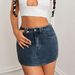 High Waisted Slimming Denim Mini Skirt Washed Retro Style Sexy Stylish Versatile Anti Exposure Bodycon Skirt for Women_ecoleips.com