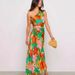 Women's Clothing Printed Oblique Shoulder Pleated Slim Sexy Irregular Dress_ecoleips.com