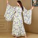 Women's Clothing Printed Long Skirt Arabic Clothing Muslim Women's Dress_ecoleips.com