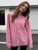 K Versatile Knitted Cardigan Women's Retro Sweater Jacket_ecoleips.com