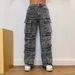 Women's Clothing Fashion Street Style Pocket Diamond Casual Jeans_ecoleips.com