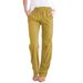 Aria Basics 2025 Women's Spring Summer New European And American Style Solid Color Cotton Linen Drawstring Loose Casual Wide_ecoleips.com