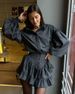 2025 New Elegant Women's Suit High-End Spring Plaid Design Ruffle Short Skirt Two-Piece Set_ecoleips.com