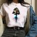 European American Cross-border Foreign Trade Women's Clothing, Simple And Stylish Feather Print Round-neck Short-sleeve_ecoleips.com
