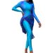 Women's Clothing Long Sleeved Trousers Blue Sunscreen Three Piece Set_ecoleips.com