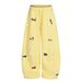 Aria Basics Creative 2025 New Urban Casual Women's Wear: Straight-Leg Pants With Printed Decoration, Wholesale Direct Supply_ecoleips.com