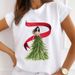 European And American Fashion Women's Clothing, Round-neck Christmas-themed T-shirt For Women_ecoleips.com