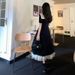 Sweet Youthful Naval Collar College Style Dress Summer Wear Plus Size Hide Belly Slimming Long Dress Korean High Waist A-Line..._ecoleips.com