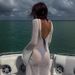 Women's Clothing New Knitted Long Sleeved Backless Emotional Perspective Floor Length Dress_ecoleips.com
