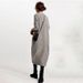 Spring New Solid Color Round Neck Knitted Dress With Large Pockets For Women._ecoleips.com