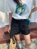 Women's Clothing Style Women's Denim Shorts Casual Summer A-Line Slim Fit Hot Pants Wide Leg Rolled Hem Hot Girl_ecoleips.com
