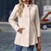 Women's Clothing Elegant High-Neck Long Wool Coat For Women – Stylish Winter Overcoat With Pockets, Available In Multiple Colors (Beige, Khaki)_ecoleips.com