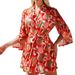 Lightweight Watermelon Red Beach Cardigan, Wrap Design For Sun Protection & Poolside Glamour"_ecoleips.com