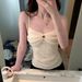 2026 New Pure Desire Style Bowknot Strap Small Design Summer Lace Tank Top Slim Fit Inner Wear With Beautiful Back_ecoleips.com