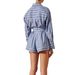Women's Clothing Pure Cotton Shirt Shorts Two Piece Suit Summer New Striped Shirt Long Sleeved Loose Casual Suit_ecoleips.com