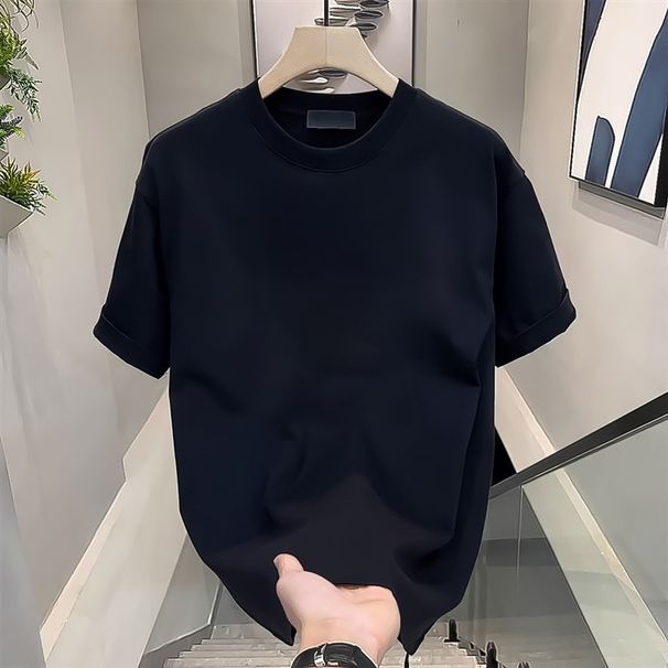 Men's Oversized Graphic Print T-Shirt 100% Cotton Casual Crewneck Tee Trendy Letter Design_ecoleips.com