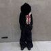 Women's Clothing Retro Printed Hoodie Long Sleeve Zipper Sweater Fur Collar Street Trend_ecoleips.com