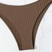 2024 Women's European American Style Solid Color Bikini Sexy Underwire Two Piece Beach Swimsuit_ecoleips.com