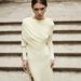 Women's Elegant Ruched Asymmetrical Long Sleeve Solid Color Bodycon Midi Dress – Fall Winter Party Gown 2026_ecoleips.com