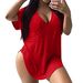 Spring And Summer Solid Color Sexy Large Size Solid Color V-neck Short-sleeved T-shirt_ecoleips.com