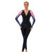 Women's Clothing New Color Matching One Piece Long Sleeved Sunscreen Women's Swimsuit Middle East Full Coverage Conservative Muslim Trousers Swimsuit_ecoleips.com