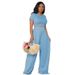Women's Clothing Fashion Casual Wide Leg Two Piece Suit_ecoleips.com