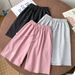 Women's Clothing High Waist Shorts For Women New Style Trend Ins Wide Leg Pants Mid Length Pants Slimming Loose Sports Casual Pants_ecoleips.com