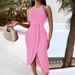 2026 New European And American Fahion Spring/Summer Hip-Hop Style Street Trend Halter Neck Sleevele Aymmetrical_ecoleips.com