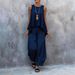 Women's Summer Casual Fashion Sleeveless Wide Leg Pants Set New European And American Style Two Piece Set Trendy Cross Border Style_ecoleips.com