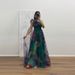 Cross-border INS Holiday Casual Party 2026 European And American Spring/summer New Mesh Printed Strap Dress_ecoleips.com