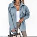 Elegant Long Sleeve Women's Wool Blend Coat With Lapel Collar & Button Closure – Classic Solid Color For Fall & Winter_ecoleips.com