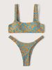 Verve New Style Sexy Fashion Multi-color High-waisted Printed Two-piece Swimsuit Women's Bikini_ecoleips.com