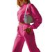 Oversized Drop-Shoulder Sweatsuit Set – Long Sleeve Crewneck Top & Wide-Leg Pants (Fluorescent Dye, Unisex Poly-Cotton Blend)_ecoleips.com