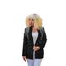 2025s C6590 Fashion Women's Solid Color Bubble Bead Big Collar Long Sleeve Suit Coat_ecoleips.com