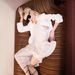 Women's Clothing Fashion Sequin Sleeveless Slit Waist Revealing Two Wear Jumpsuit Dress_ecoleips.com
