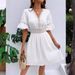 2026 European And American Women's Clothing Summer New Style Spliced Lace Fashion V-neck_ecoleips.com